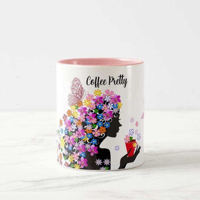 Butterfly Flower Crown Mug (Center)