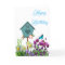 Butterfly Flower Garden  Birthday Greeting Card