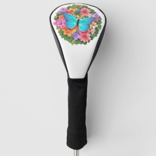 Butterfly Flower Garden Golf Head Cover