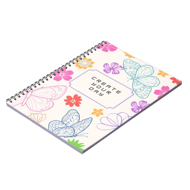 Butterfly & Flower Motivational Journal (Left Side)