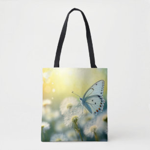 Butterfly Flower Nature Serene Tranquil  Tote Bag