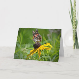 Butterfly Flower Notecard