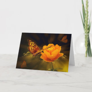 Butterfly & Flower Sympathy Card