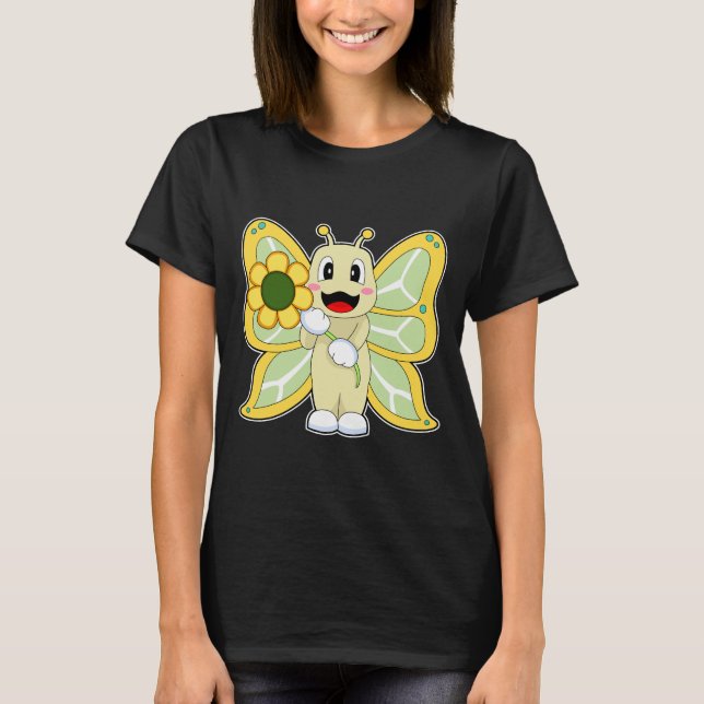 Butterfly Flower T-Shirt (Front)