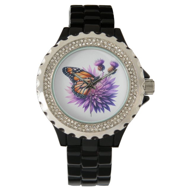 Butterfly & Flower. Watch (Front)