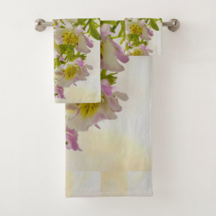 Butterfly Flowers Bath Towel Set