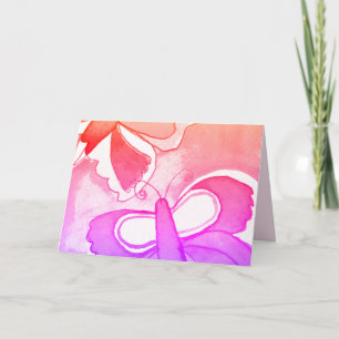 Butterfly Folded Greeting Card