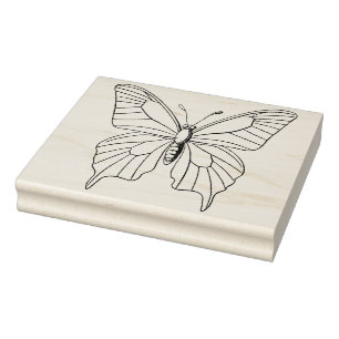 Butterfly for Colouring Rubber Art Stamp