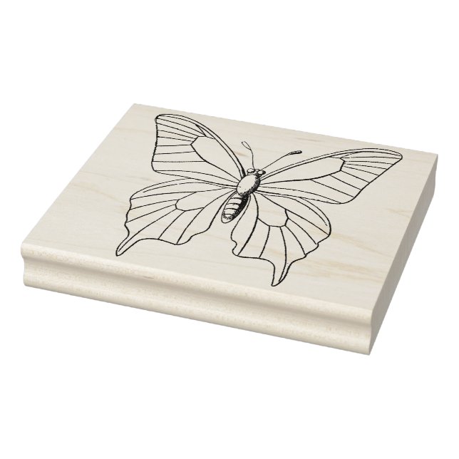 Butterfly for Colouring Rubber Art Stamp (Stamp)