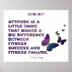 Butterfly for Fitness and Health Fractal 012 Poster