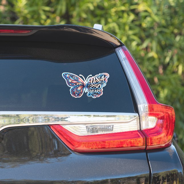 Butterfly for the USA 250th anniversary (Car Side)