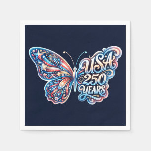 Butterfly for the USA 250th anniversary Napkin