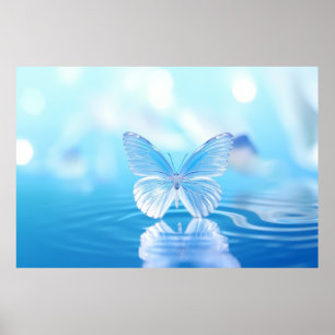 Butterfly Forest Nature Serene Tranquil Poster