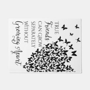 Butterfly Friendship Heart Doormat
