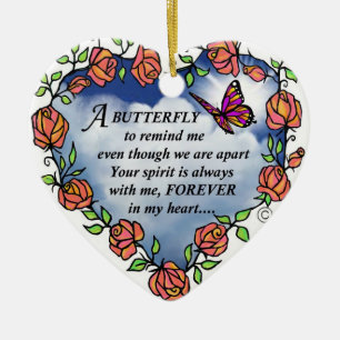Butterfly from Heaven Ceramic Tree Decoration