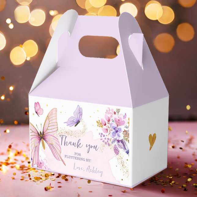 Butterfly Gable Box Garden Floral Baby Birthday (Creator Uploaded)