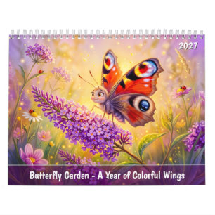 Butterfly Garden 2027 – A Year of Colourful Wings Calendar