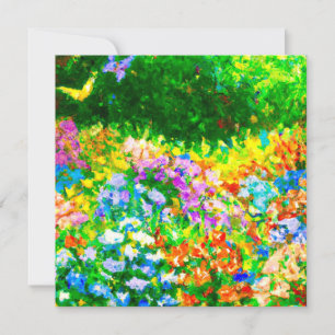 Butterfly Garden-- 5.25 x 5.25 folded card