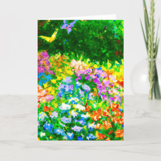 Butterfly Garden 5x7 folded card