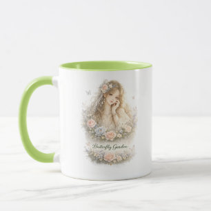 Butterfly Garden Angel Mug