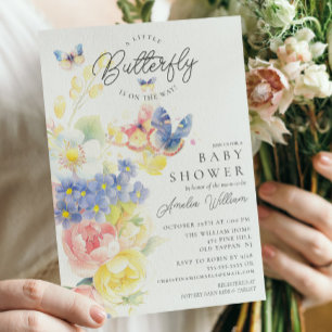 Butterfly Garden Baby Shower Invitation