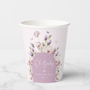 Butterfly Garden Baby Shower Paper Cups