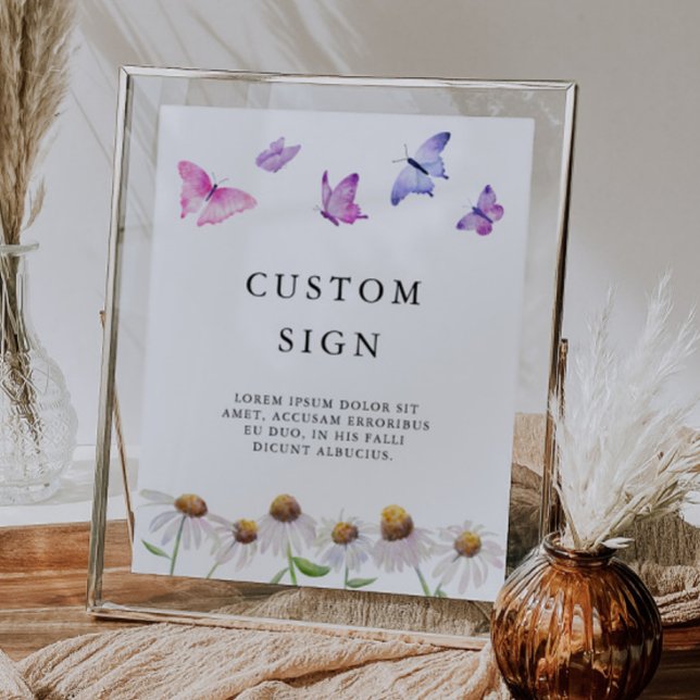 Butterfly Garden Bridal Shower Custom Sign (Creator Uploaded)