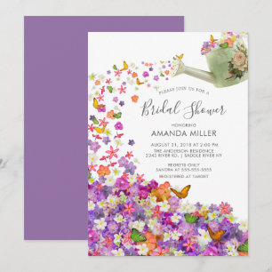 Butterfly Garden Bridal Shower Invitation