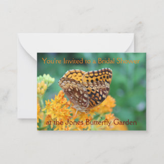Butterfly Garden Bridal Shower Invitation