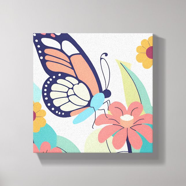 Butterfly Garden Canvas Print (Front)