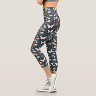 Butterfly Garden Capri Leggings