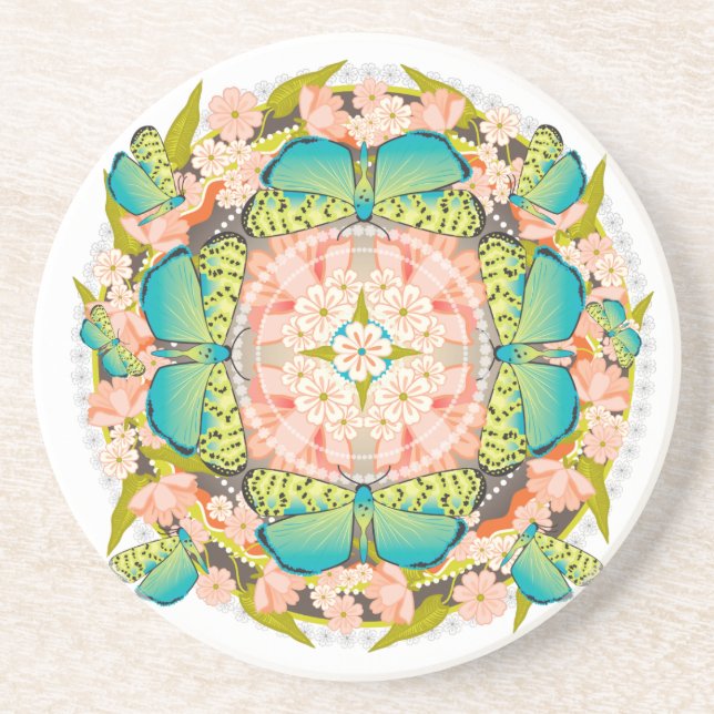 Butterfly Garden Coaster (Front)