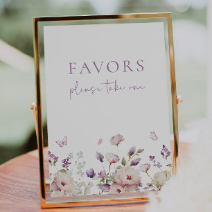 Butterfly Garden Favour Sign