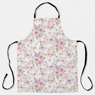 Butterfly Garden Floral Apron