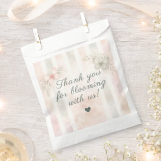 Butterfly Garden Floral Bloom Thank You Favour Bags