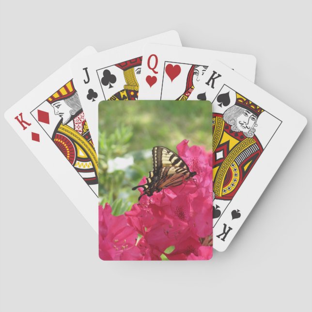 Butterfly Garden Floral Playing Cards (Back)