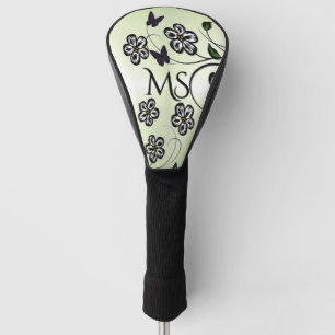 Butterfly Garden Green Personal Golf Head Cover