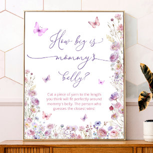 Butterfly Garden How Big is Mummy's Belly Poster