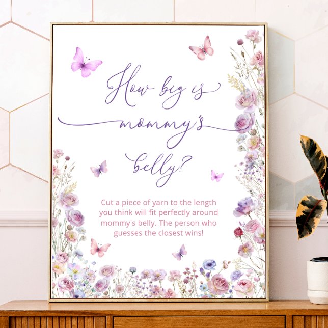 Butterfly Garden How Big is Mummy's Belly Poster (Creator Uploaded)