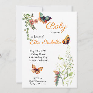 Butterfly Garden Invitation