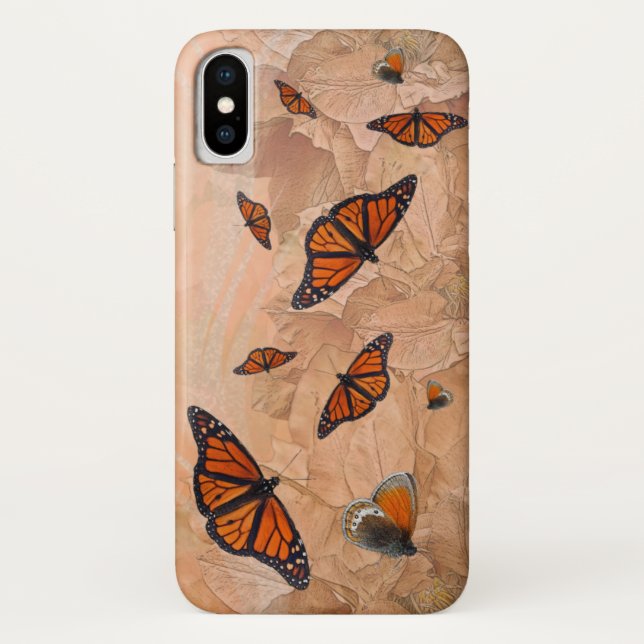 Butterfly Garden iPhone X Case (Back)