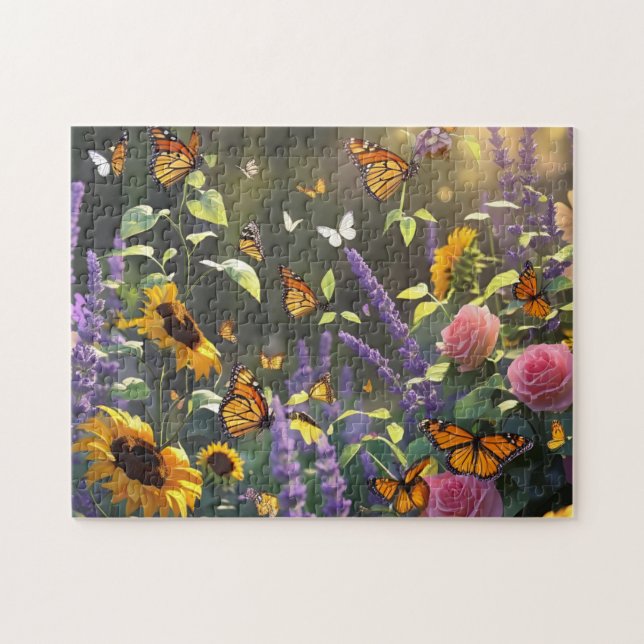 Butterfly Garden Jigsaw Puzzle (Horizontal)