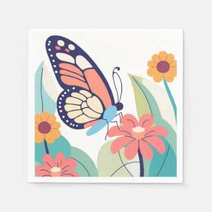 Butterfly Garden Napkin
