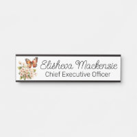 Butterfly Garden Orange and White Office