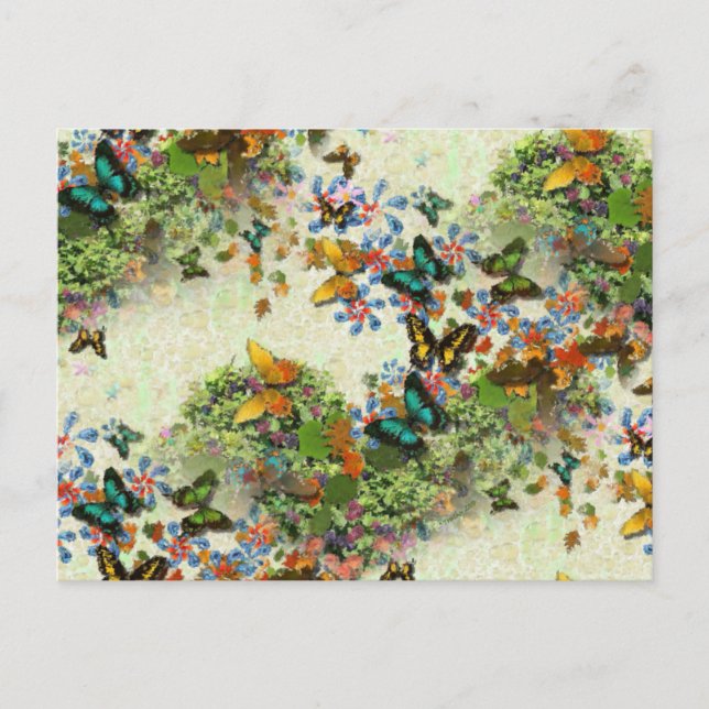 BUTTERFLY GARDEN PC5 Design Postcard (Front)