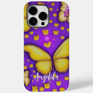 Butterfly Garden Personalised Name Case-Mate iPhone 14 Pro Max Case