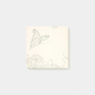 Butterfly garden post-it notes