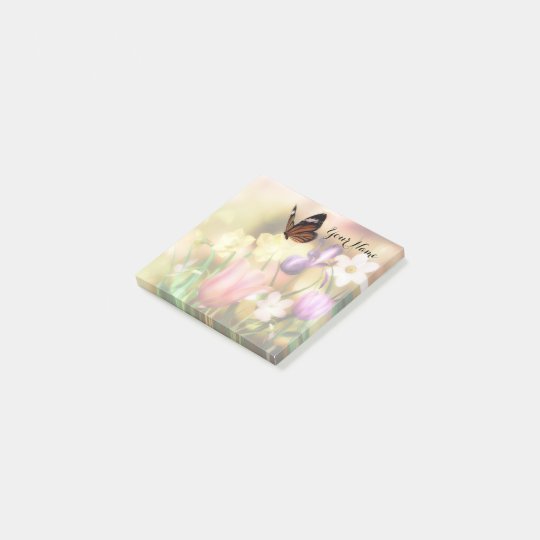 Butterfly garden post it notes