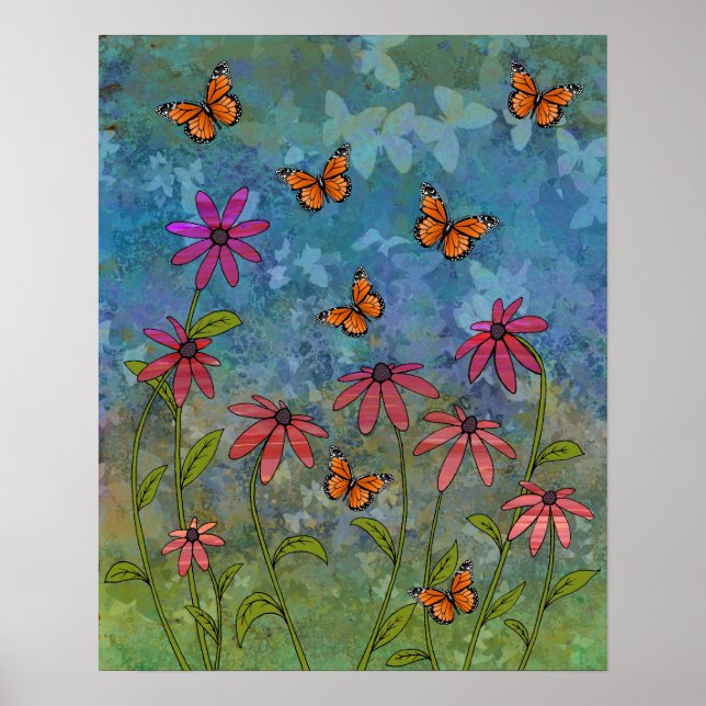 butterfly garden poster (Front)