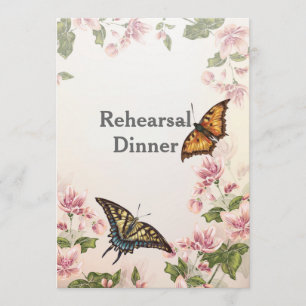 Butterfly Garden Rehearsal Dinner Invitation